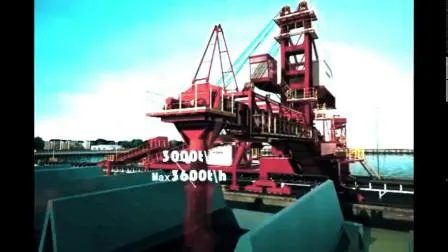 Déchargeur de navire à vis de manutention de matériaux en vrac