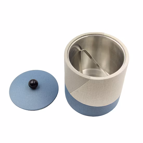 Seau à glace en acier inoxydable avec couvercle, boîte à glace à Champagne à Double isolation, boîte de rangement, baril de cuisine domestique, accessoires de Bar de Restaurant